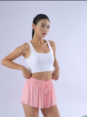 SHEIN Pale Pink Elastic Waist Shorts